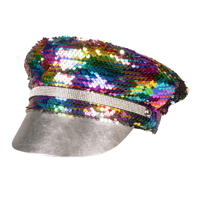 Gorra Reversible Arco Iris Plata