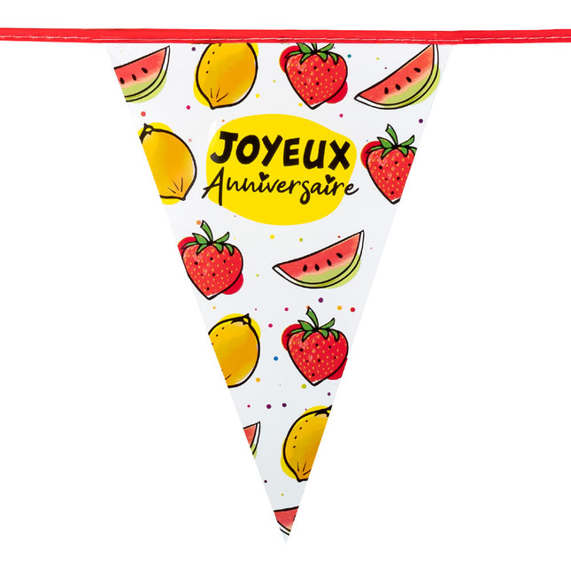 Joyeux Anniversaire Guirnaldas Frutas 6m