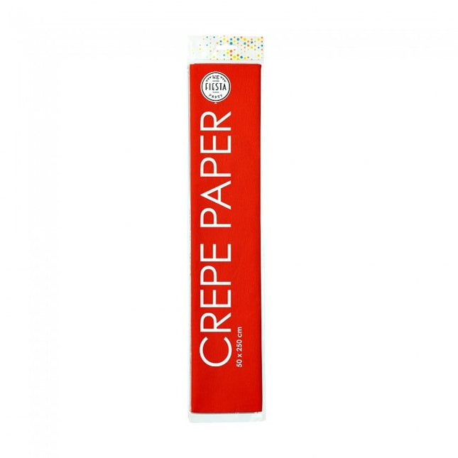 Papel Crepé Rojo 50cm 2,5m