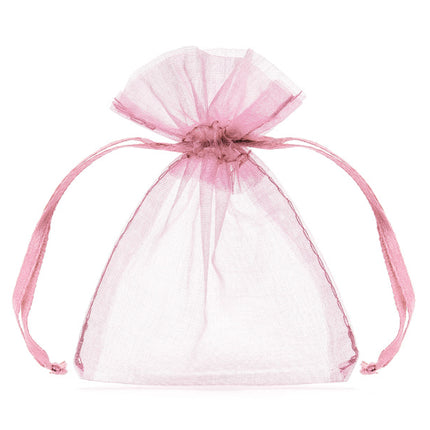 Bolsas de Organza Rosa 10cm 10uds