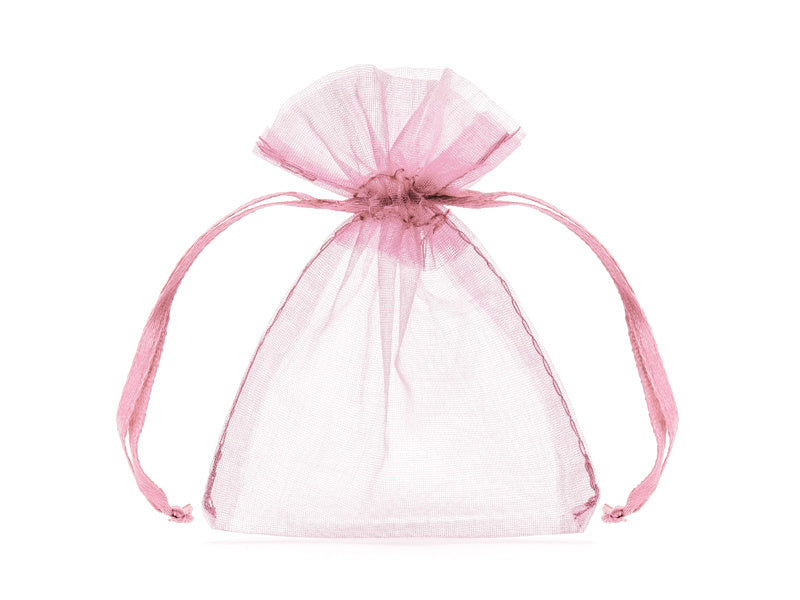 Bolsas de Organza Rosa 10cm 10uds