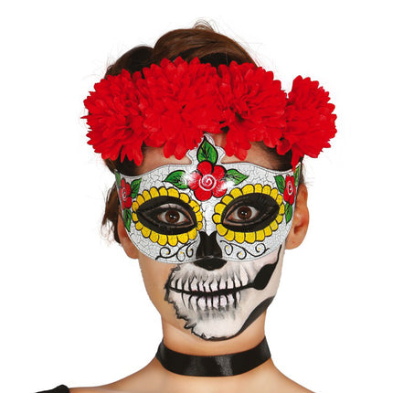 Máscara de Halloween Día de los Muertos