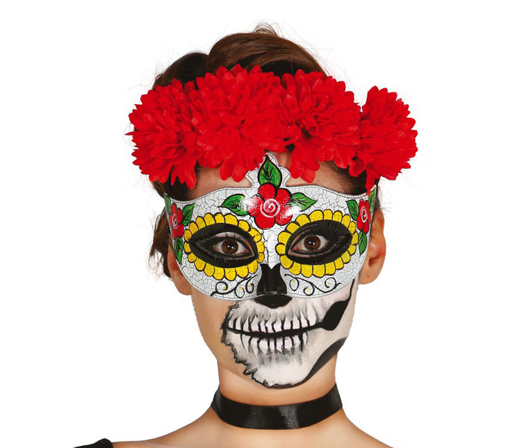 Máscara de Halloween Día de los Muertos