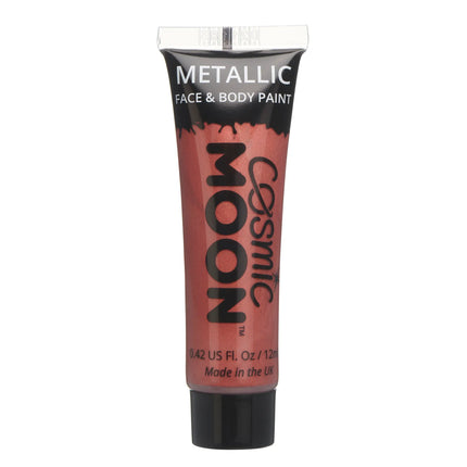 Pintura Facial Metalizada Luna Cósmica Rojo 12ml