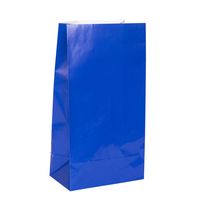 Bolsas de fiesta Azul 25cm 12uds