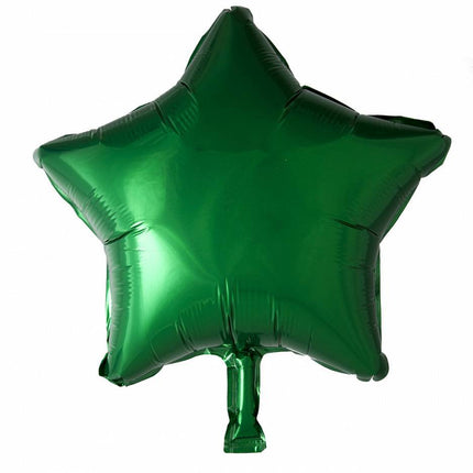 Globo de Helio Estrella Verde 46cm vacío