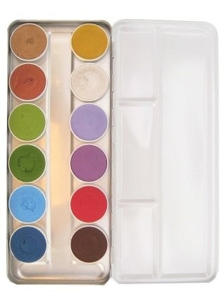 Paleta de maquillaje de colores 12 piezas