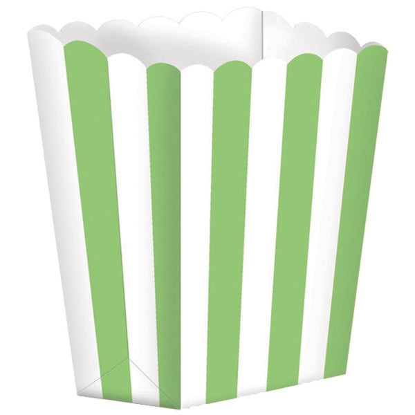 Bandejas para palomitas verde claro a rayas 5pcs
