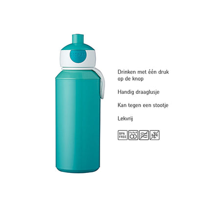 Botella para beber Pop-Up Campus 400ml Dino