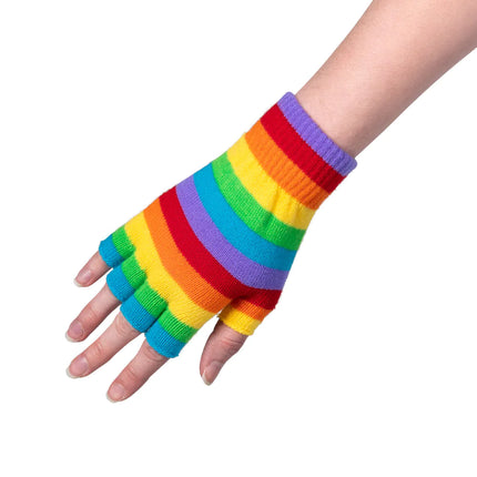 Guantes arco iris sin dedos