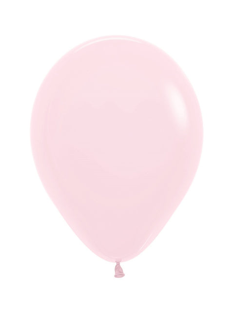 Globos Rosa Mate Pastel 25cm 100pcs