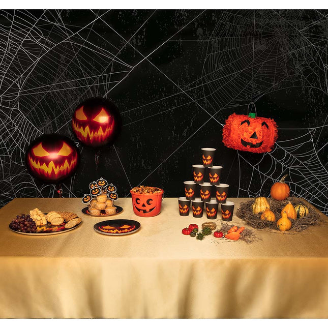 Vasos Halloween Calabaza Papel 210ml 10uds.