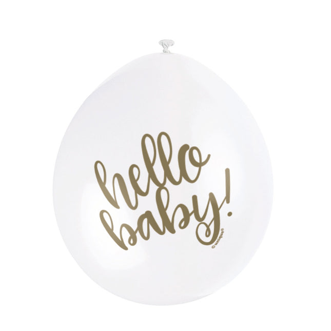 Globos de Nacimiento Hello Baby 25cm 10pcs