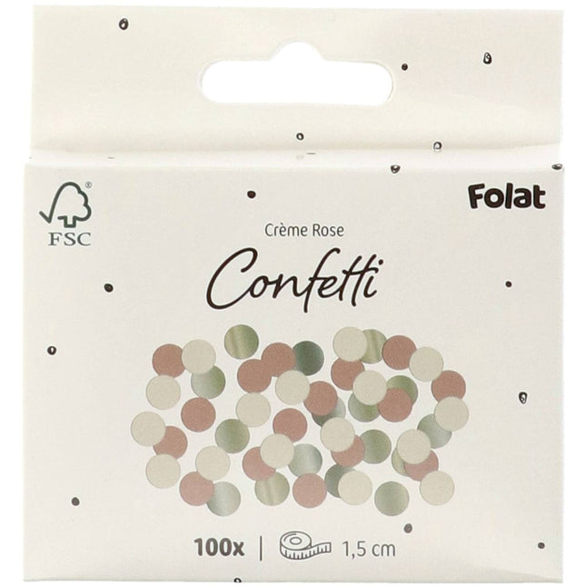 Confetti Crema Rosa Blanco 14gr