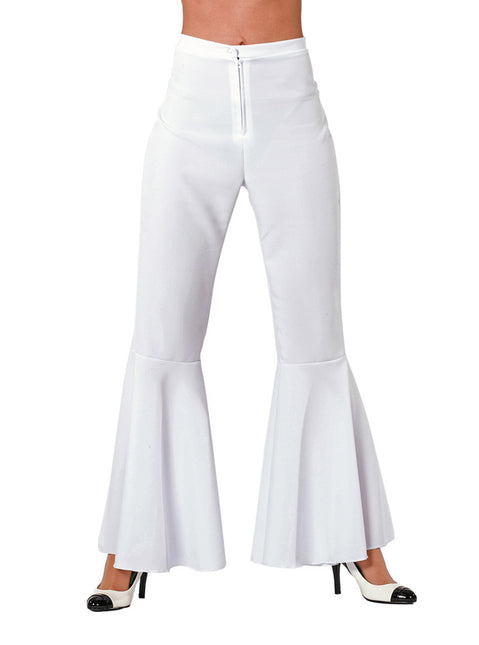 Pantalones Hippie Blanco Mujer