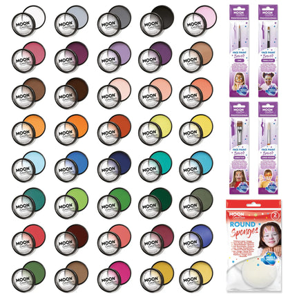 Moon Creations Pro Face Paint Cake Pots Blanco 36g