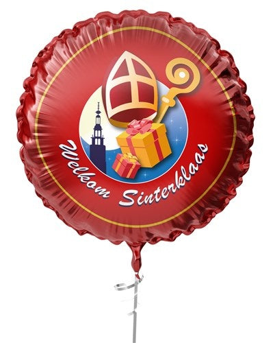 Globo de aluminio Bienvenido Sinterklaas 45cm