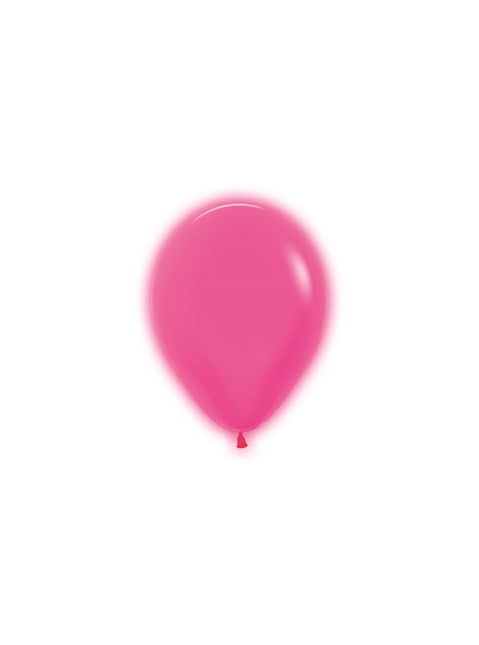 Globos Neón Fucsia 12cm 50pcs