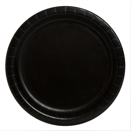 Platos Negros 17.5cm 8pcs