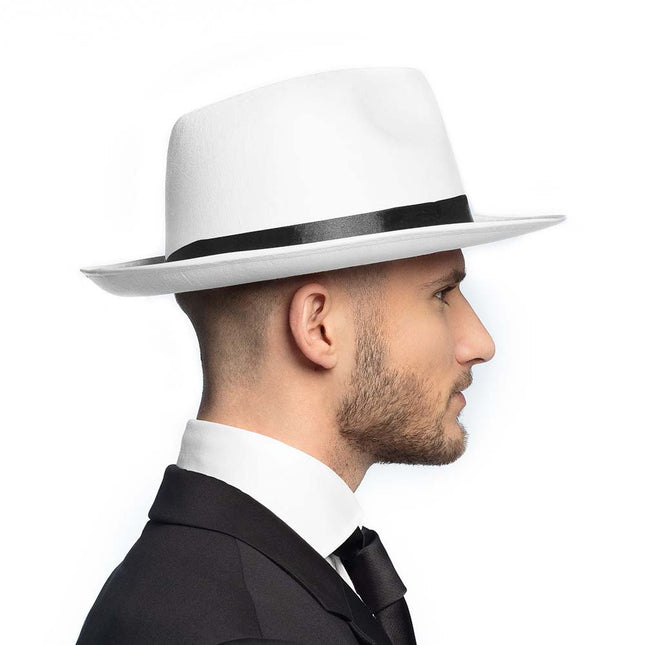 Sombrero Mafia Blanco 38cm