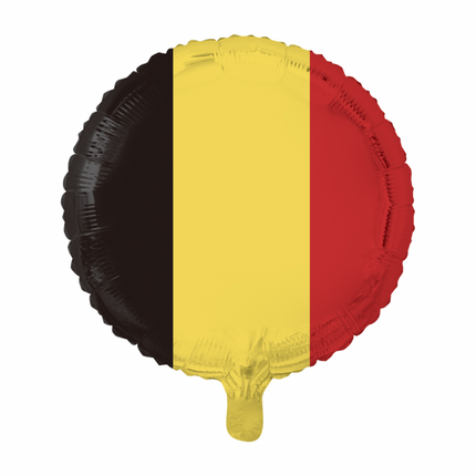 Globo de Helio Bandera de Bélgica 45cm vacío