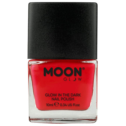 Brillo de Luna Esmalte de Uñas Rojo Brillo en la Oscuridad 14ml