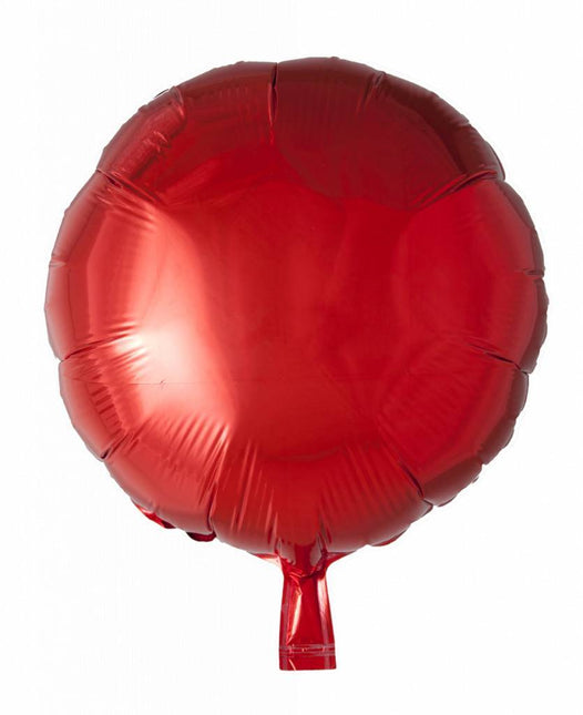 Globo de Helio Redondo Rojo 46cm Vacío