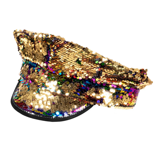 Gorra Reversible Oro Arco Iris