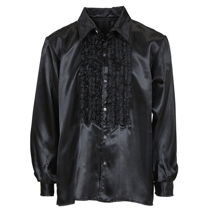 Blusa Disco 70S Negro Hombre