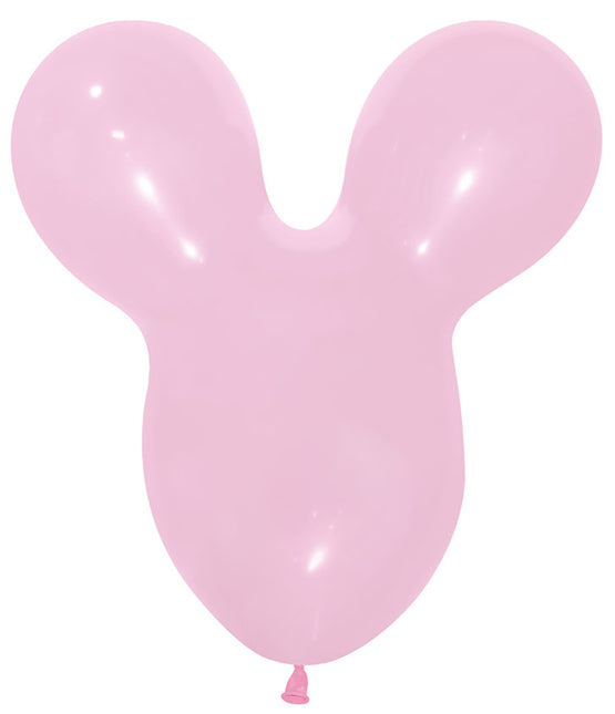 Globos Cabeza de Ratón Rosa 25pcs