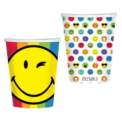 Vasos Smiley 250ml 8ud