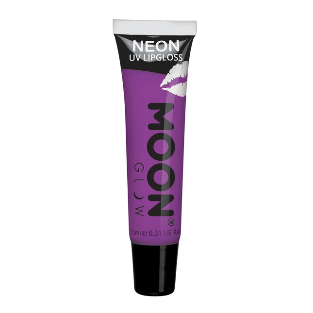 Brillo de Luna Brillo Labial UV Neón Morado Intenso Grosella Negra 15ml