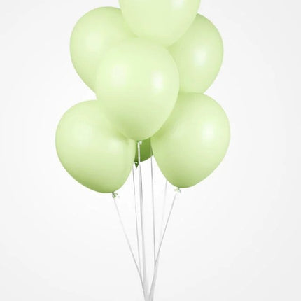 Globos Verdes Macaron Pastel 30cm 100pcs