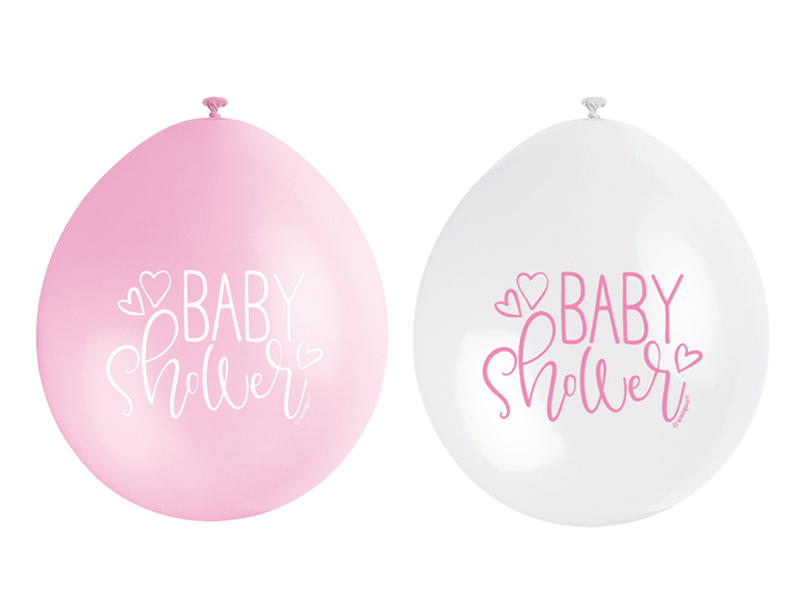 Globos de Nacimiento Baby Shower Rosa 25cm 10pcs