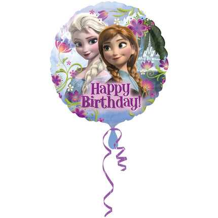 Globo de Helio Frozen Feliz Cumpleaños 43cm vacio