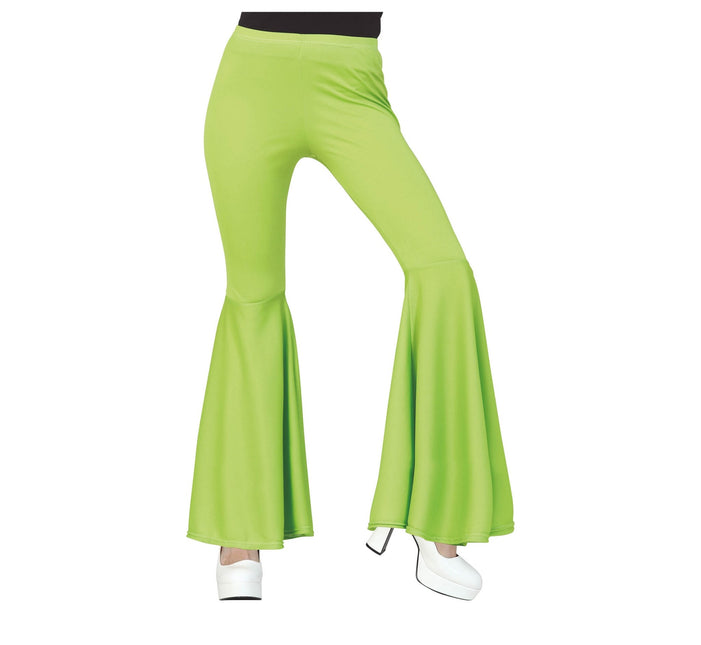 Pantalón Disco 70S Verde Mujer