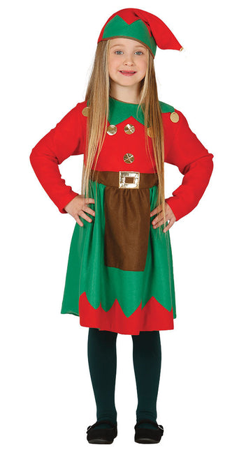 Vestido de Navidad Duende Niña