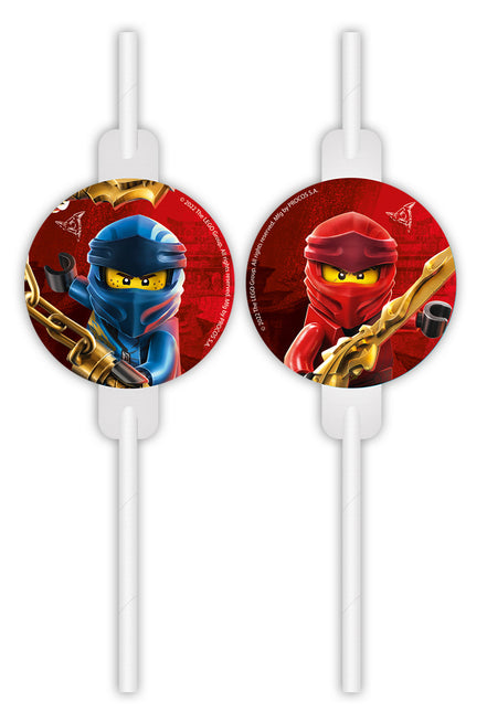 Lego Ninjago Pajitas 4pcs