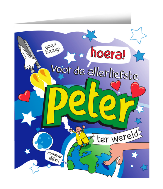 Tarjeta de felicitación Peter 16,5cm