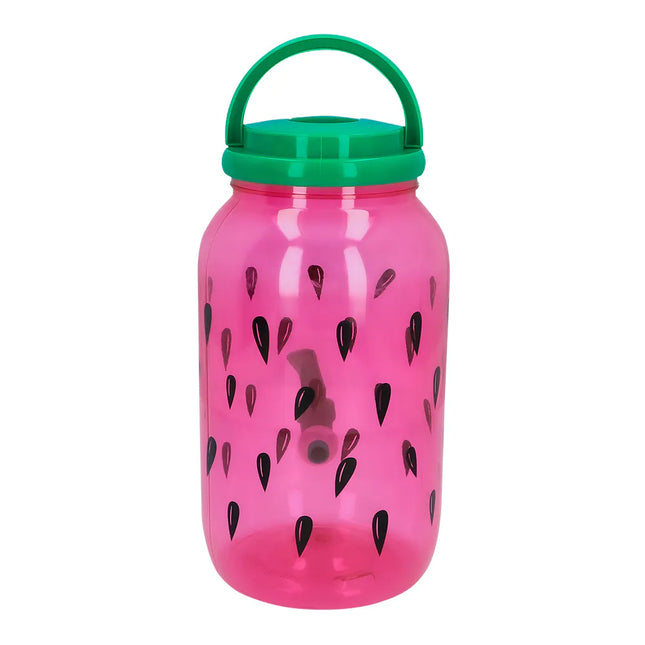 Dispensador de Bebidas Verde/Rosa Sandía Con Grifo 3,8l