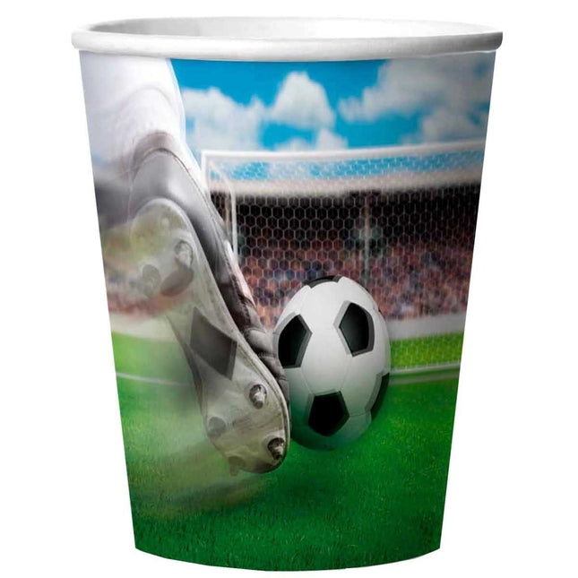 Vasos de fútbol 3D Plástico 250ml 4uds.