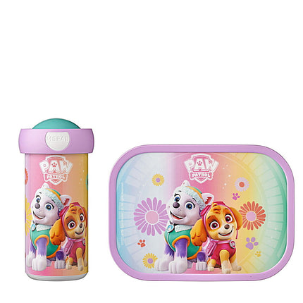 Set de almuerzo Taza escolar y Fiambrera Paw Patrol Girls