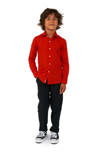 Camisa Roja Niño OppoSuits