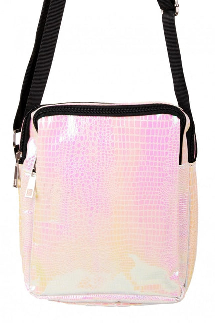 Bolso Piel Serpiente Estampado Blanco