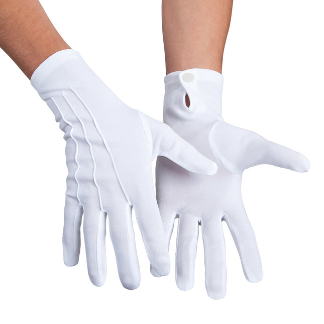 Pulsador Guantes Blancos