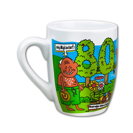 Taza 80 Años 12cm