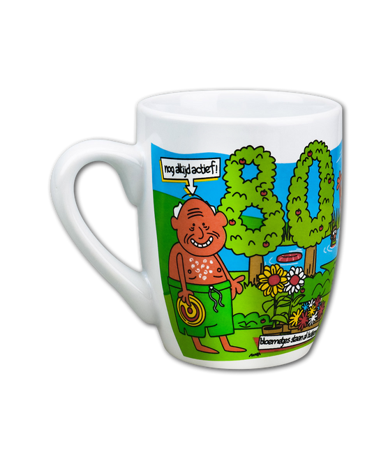 Taza 80 Años 12cm