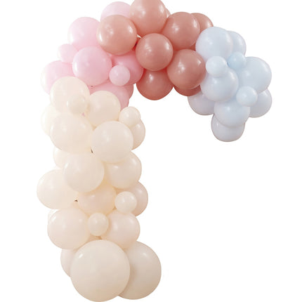 Arco de Globos de Colores Pastel 75 piezas