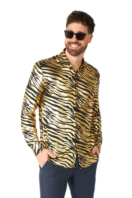 Camisa Tiger Gold OppoSuits Hombre