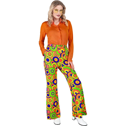 Pantalones Disco 70S Mujer